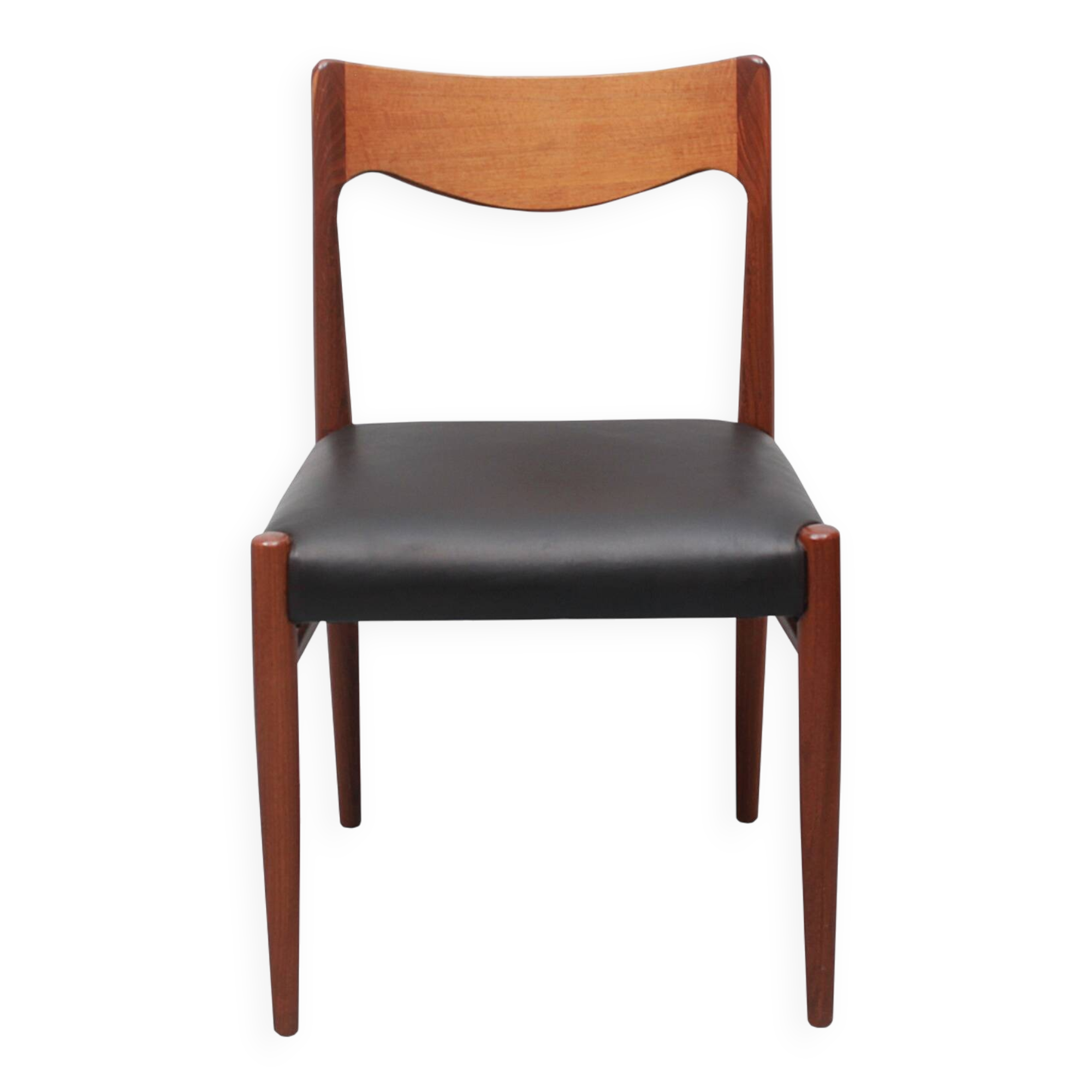 1960s diningchair in teak and leather