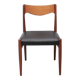 1960s diningchair in teak and leather