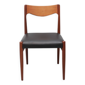 1960s diningchair in teak and leather