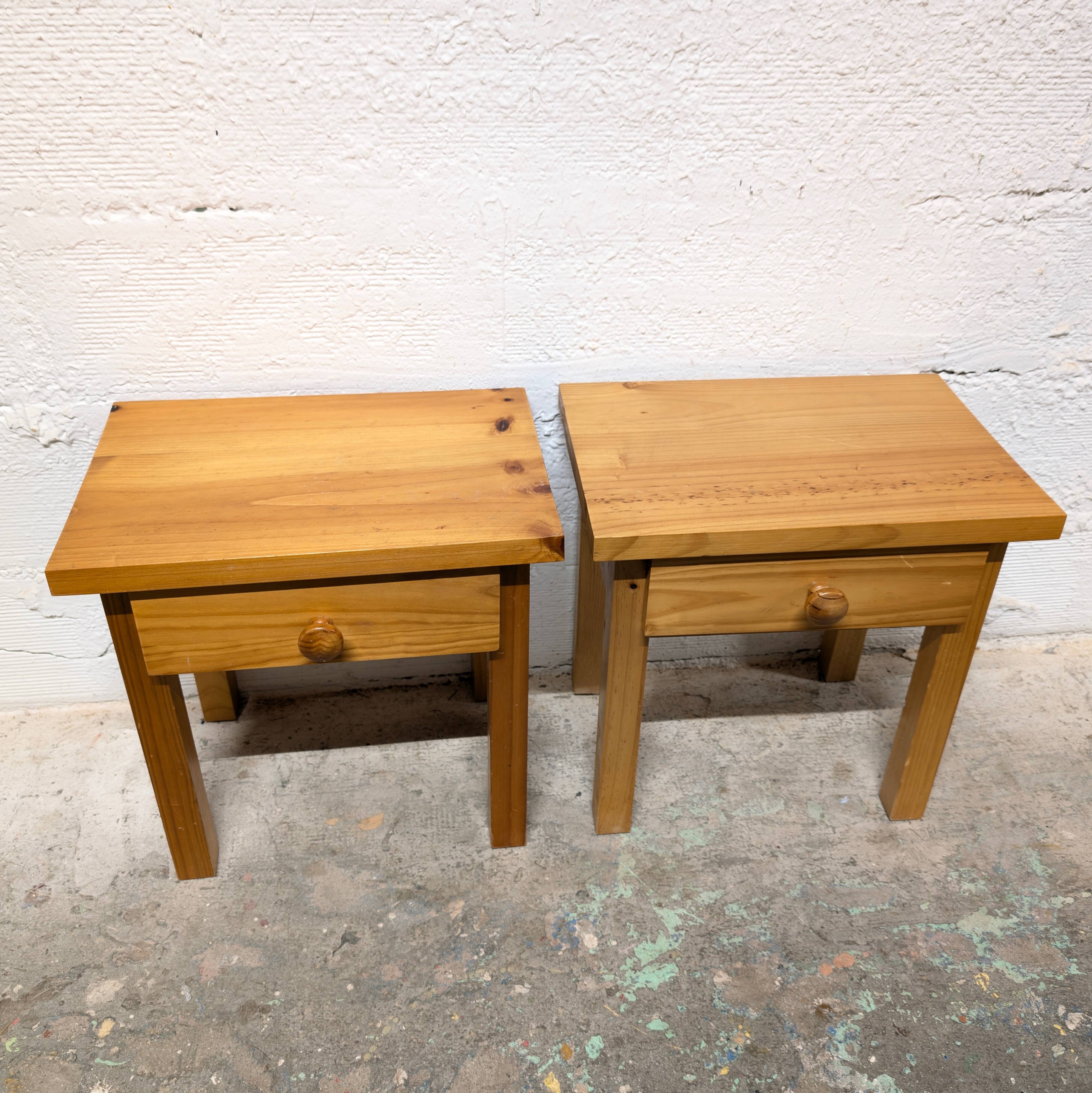 Pair of vintage bedside tables