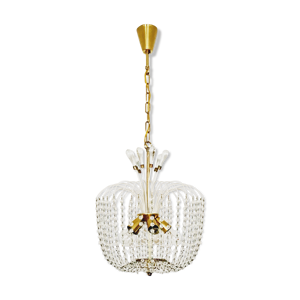Lustre en verre cristal par vereinigte Werkstätten Munich