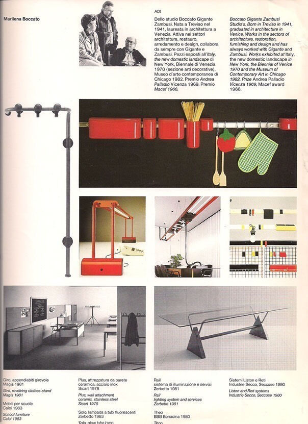 Modernist table / desk gigante zambusi boccato X seccose Memphis 1980