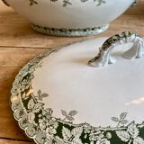 Large old tureen in iron earth, model Murier de Saint amand