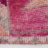Pink Orange Turkish Runner Rug 100x302Cm
