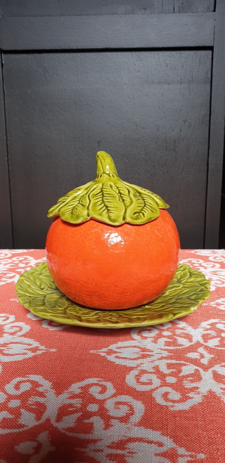 Pot à confiture orange