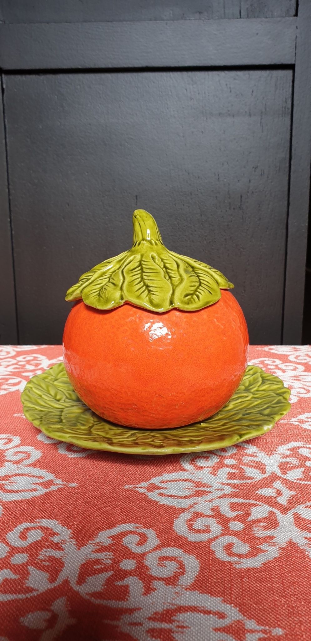 Pot à confiture orange