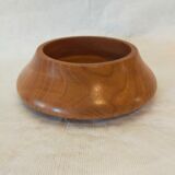 Empty turned wooden pocket