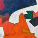Tableau peinture composition abstraite géométrique, Poliakoff 1969