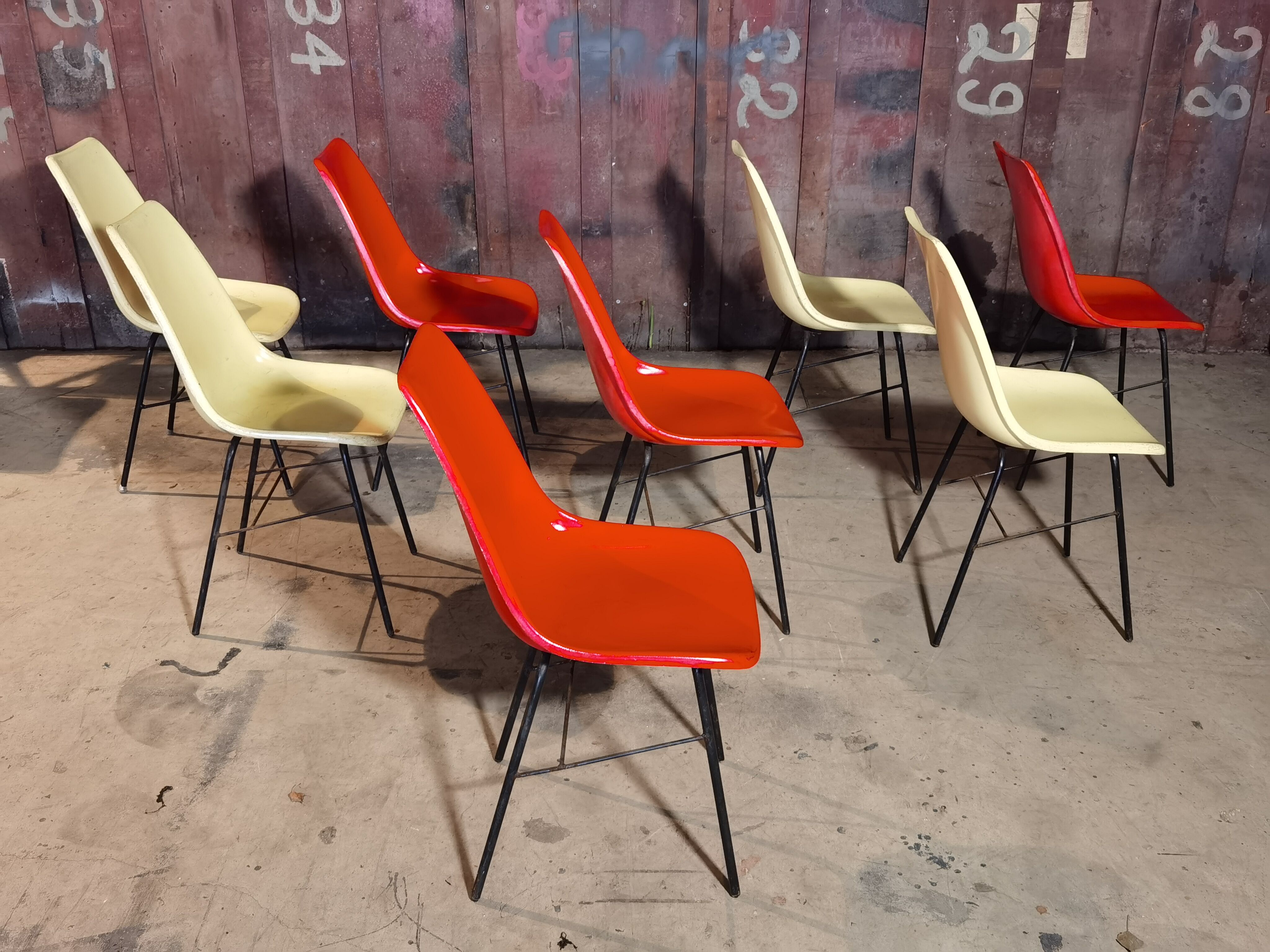 Lot de 8 chaises par Miroslav Navràtil pour Vertex