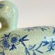 Vintage Blue Ceramic Duck
