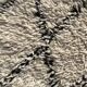Long tapis berbere couloir beni ourain en laine 110x310 cm