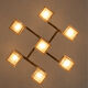 Cubic ceiling light by Gaetano Sciolari, Italy, 1970s.