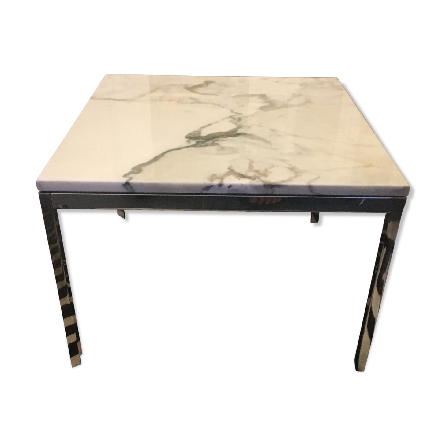 Table basse F. Knoll marbre doré de Calacatta