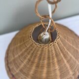 Vintage wicker pendant light