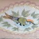 Painted wooden mallet birds