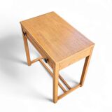 Solid oak side table 1970s  Width 60 Depth 40 Height 64 cm