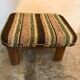 Armchair and vintage ottoman 1960-80 Sweden brutalism