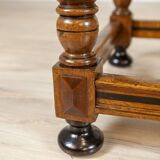 Dutch Extendable Oak Side Table, Late 19th Century