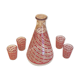 Carafe à liqueur et ses 4 verres vintage année 70
