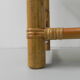 Bamboo display cabinet with 5 smoked glass shelves