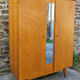 Wooden cabinet, wardrobe, shelves, vintage, 60s