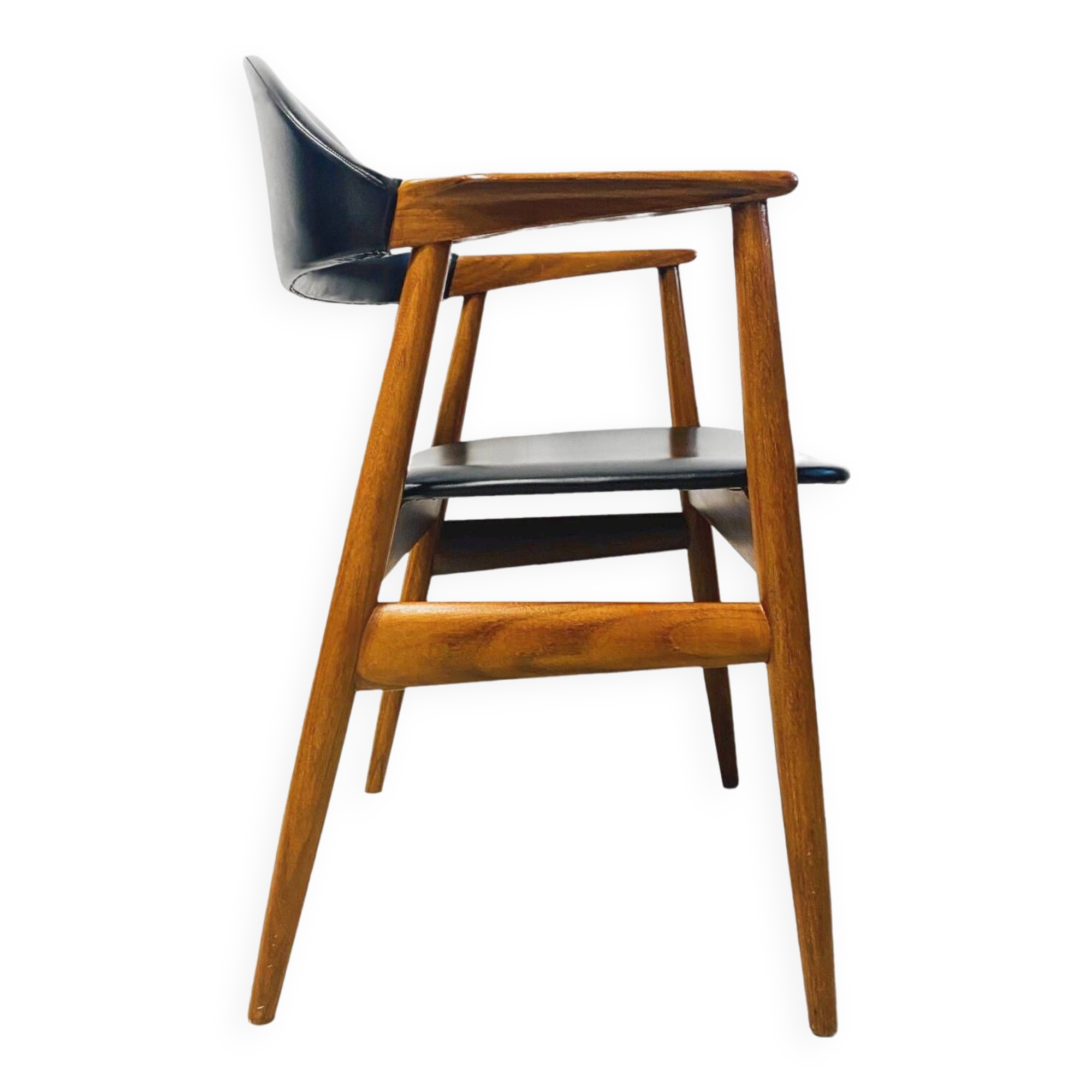 Vintage danish design cow horn chair mahjongg midcentury 1960s