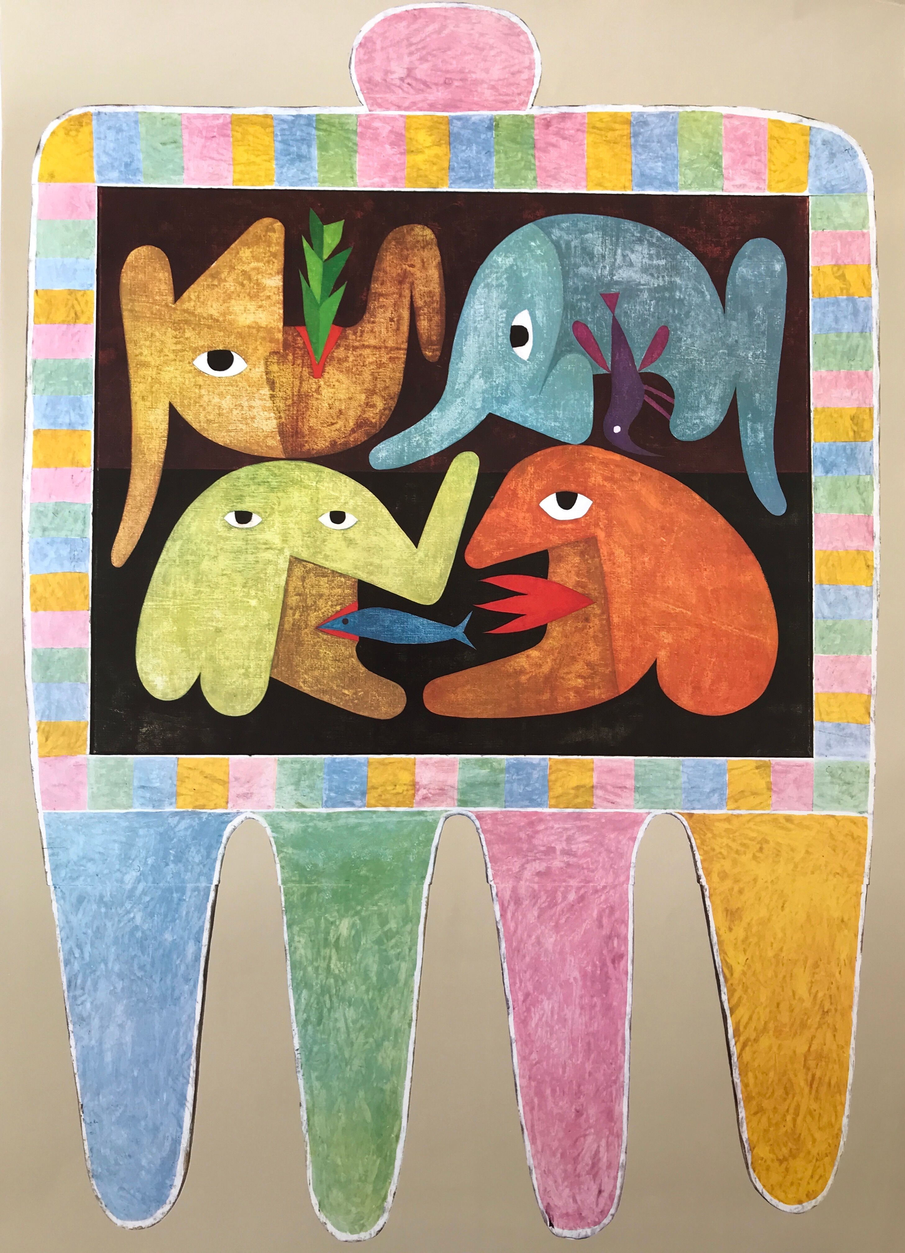 Exhibition poster by victor brauner musée national d'art moderne, 1972