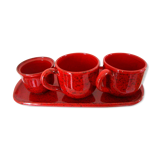 Cups and breakfast tray for 2