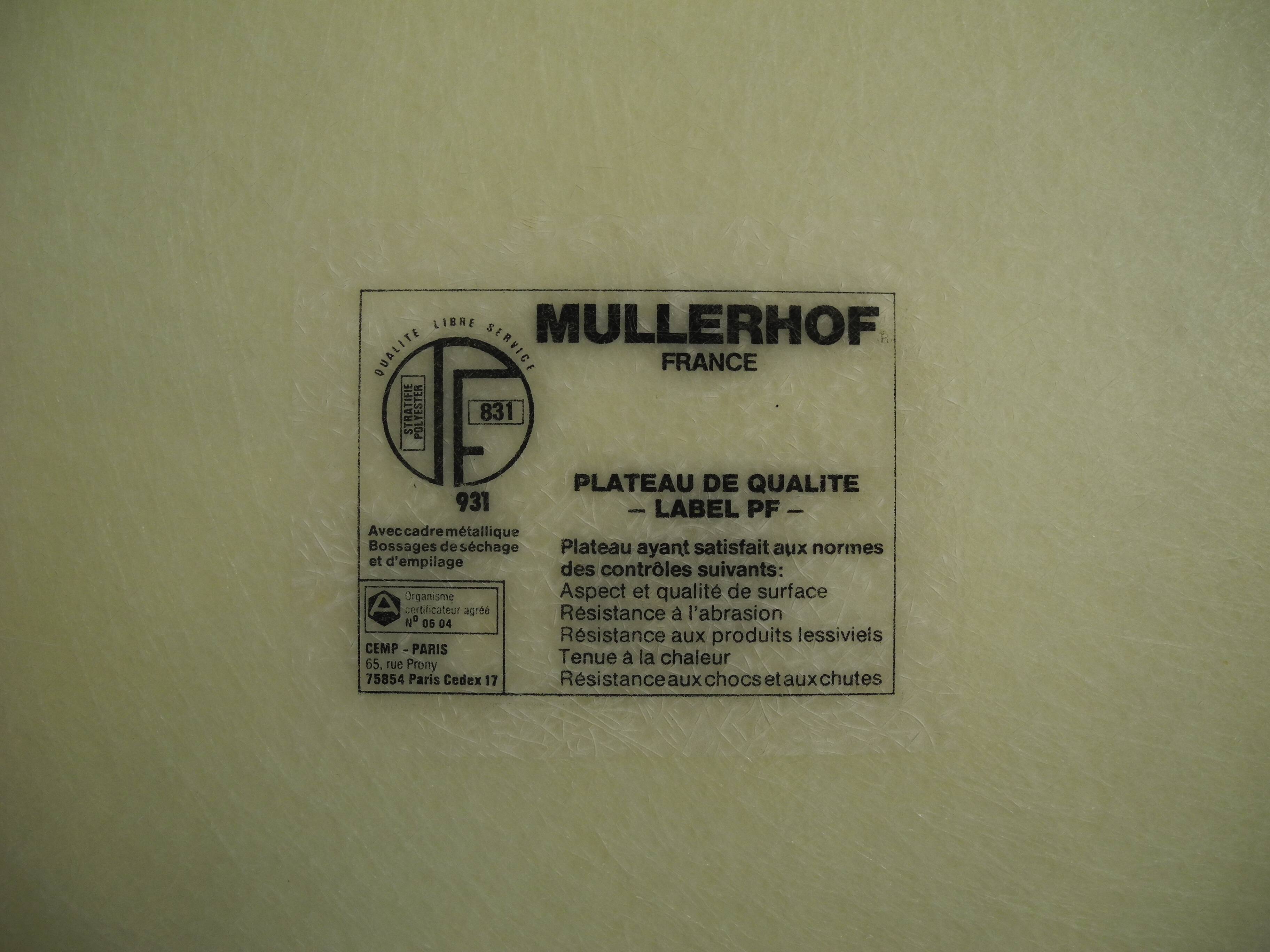 Mullerhof fiber cane trays vintage decor french fiberglass trays