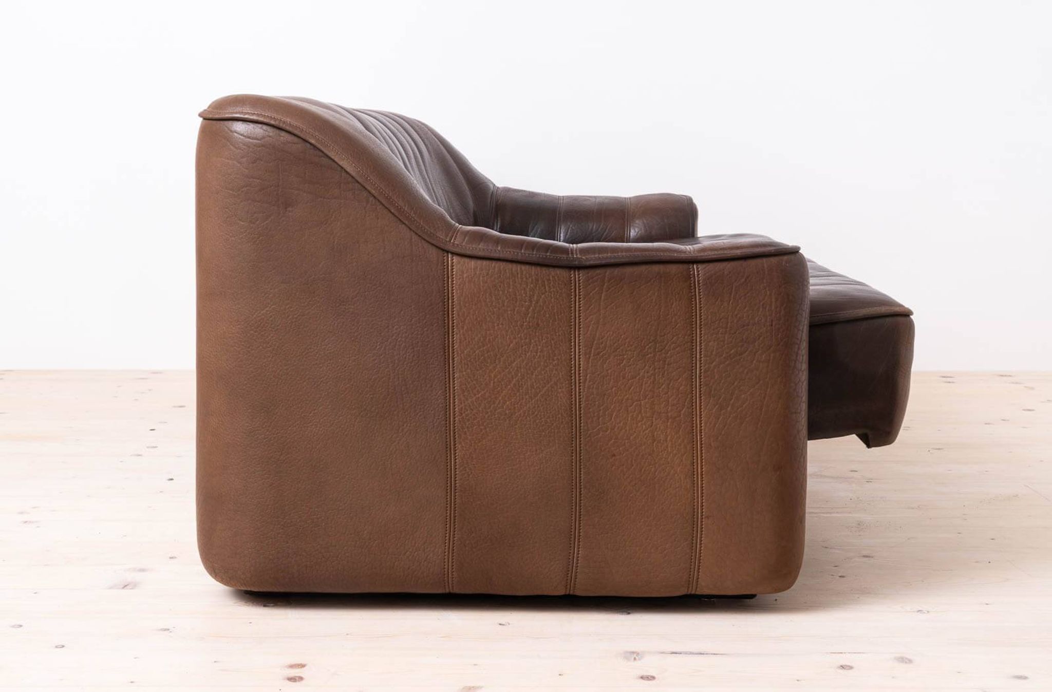 Vintage Leather Sofa, De Sede, Switzerland, Model DS 44, 1970s