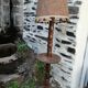 Lampadaire bois serviteur vintage