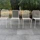 Set of 4 outdoor dining chairs from the 1970s.