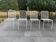 Set of 4 outdoor dining chairs from the 1970s.