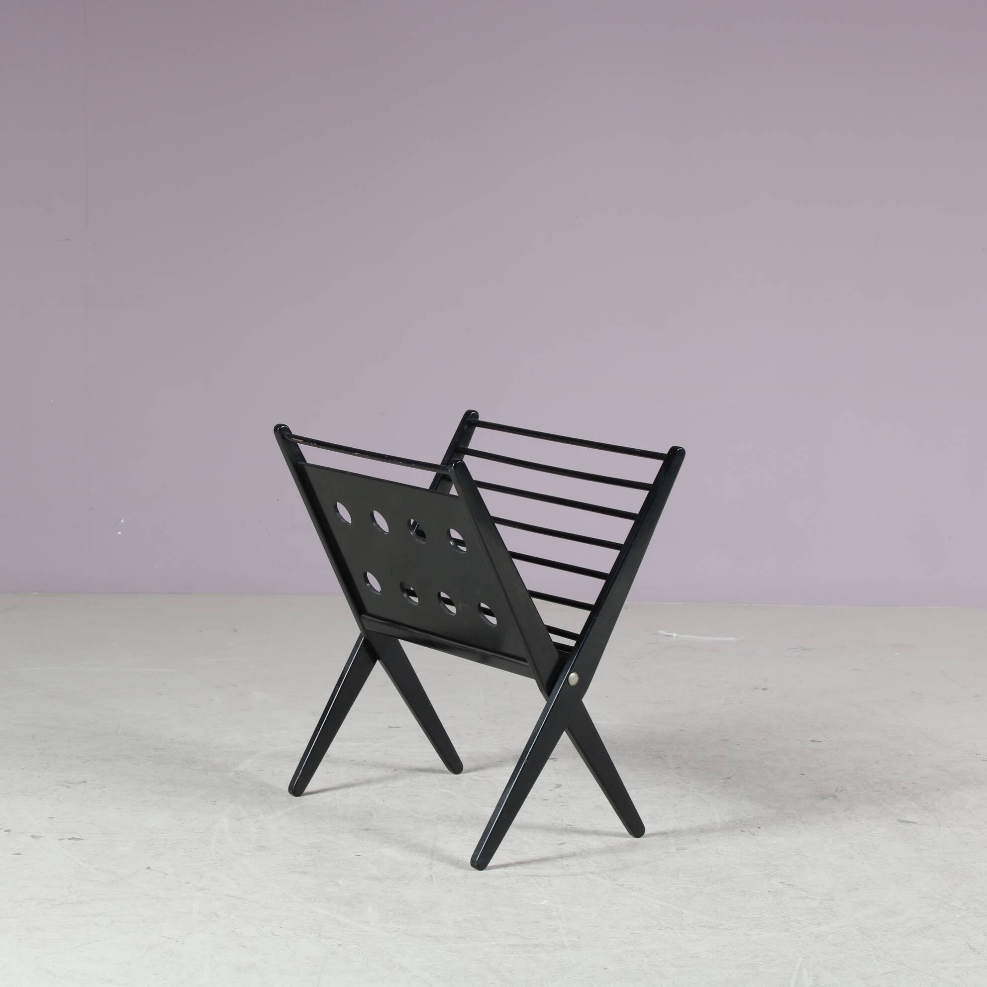 1950s Folding magazine rack by Cees Braakman for Pastoe, Netherlands
