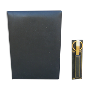 Nécessaire de bureau en cuir par