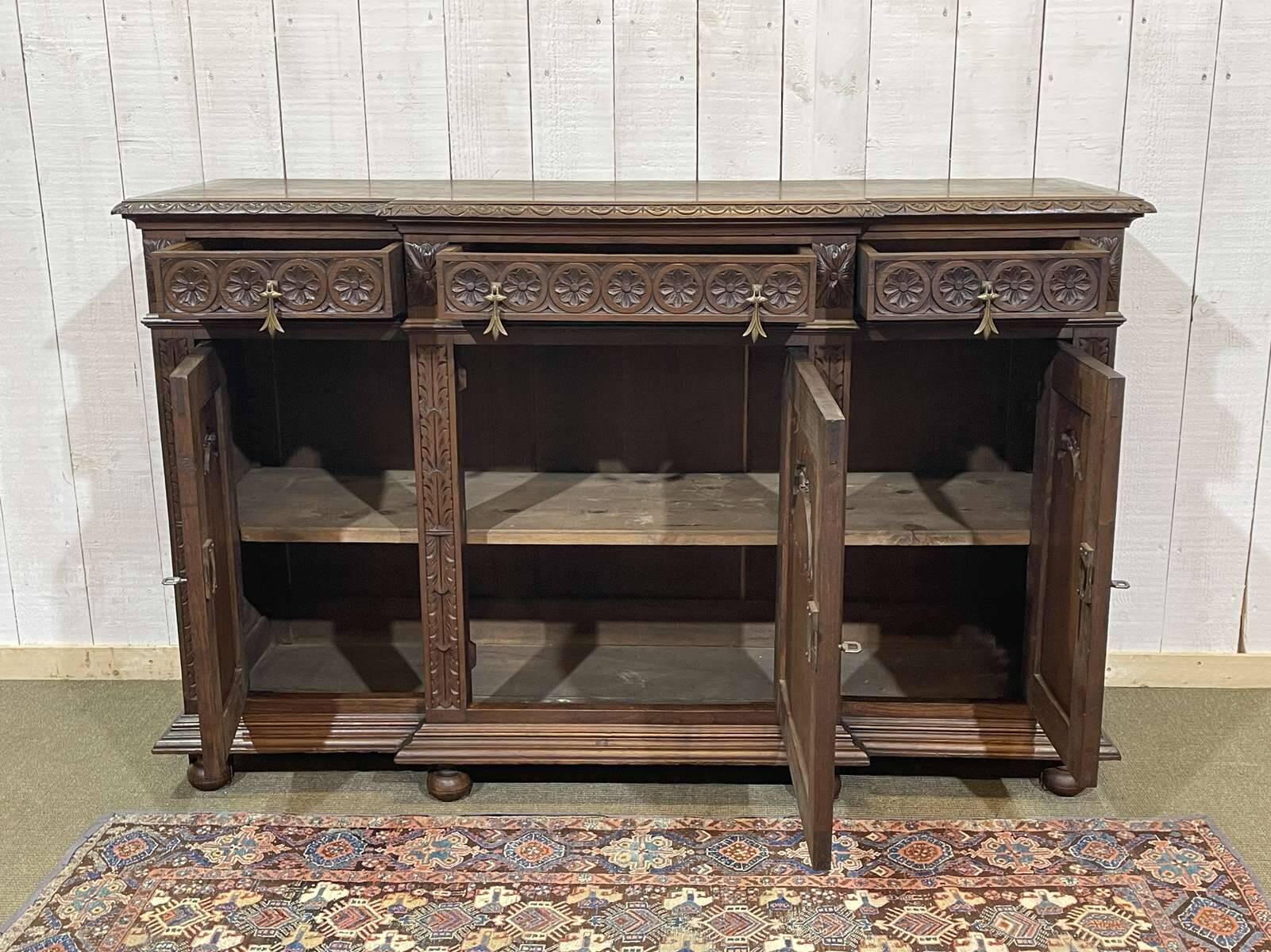 1930s Breton chestnut sideboard