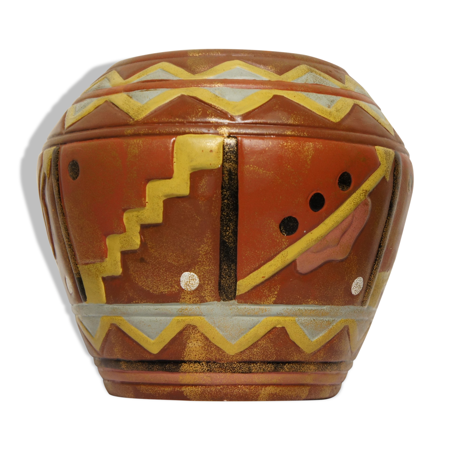 Vase terre cuite vers 1980