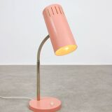 Mid-Century Modern Italian Table Lamp in Salmon and ChromeMid-Century Itali