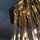 J.T Kalmar chandelier in brass and plexiglass of the 70s
