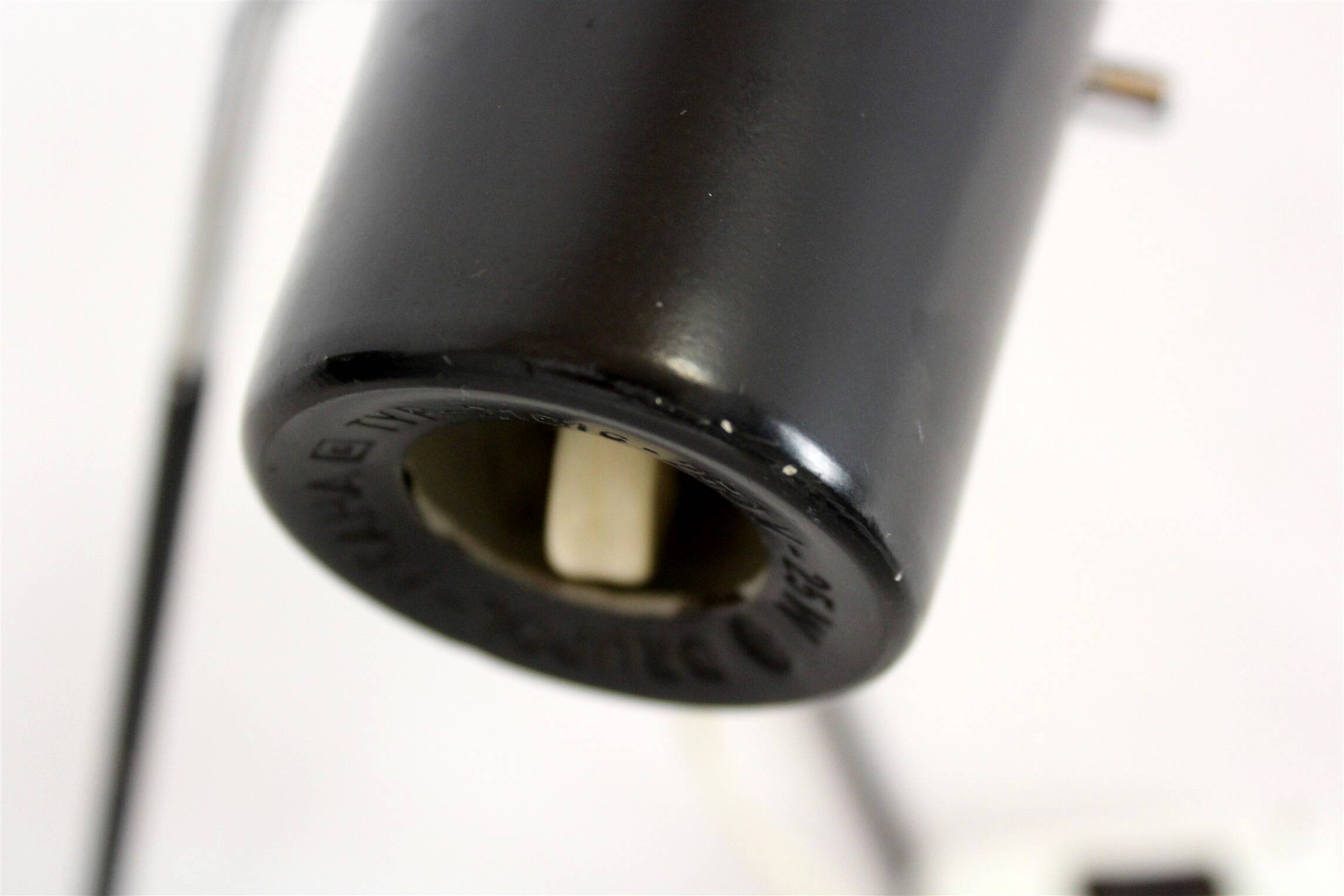 Lampes de table noires par Josef Hurka pour Drupol, années 1960, lot de 2