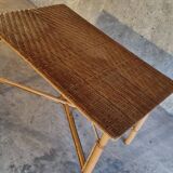 Vintage rattan table