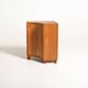 Scandinavian Elm Corner Cabinet, Mid-Century