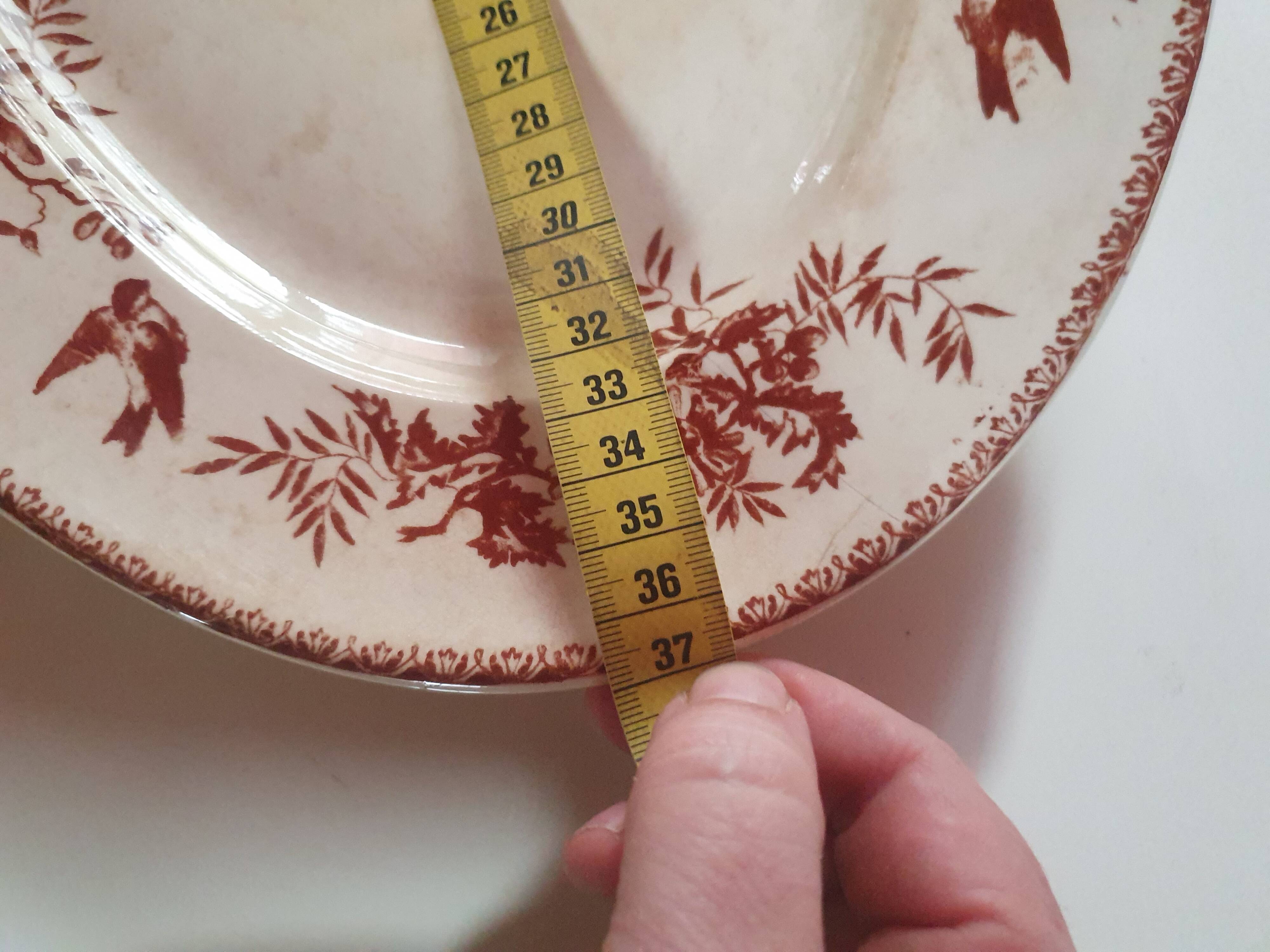 Set of dishes and gravy boat terre de feu ste francaise samaritaine