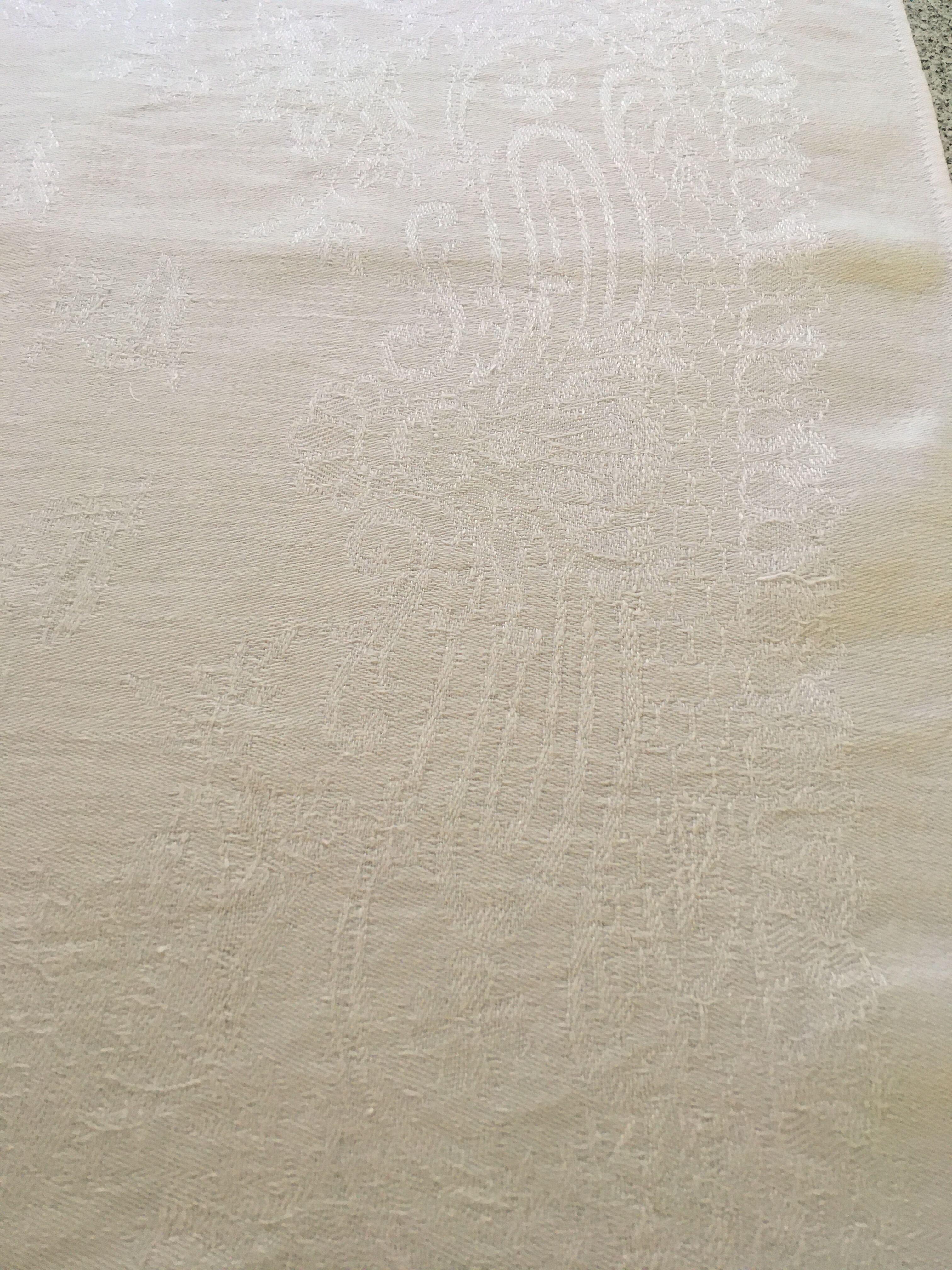 Set of 5 MG monogram napkins