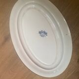 Plat ovale en terre de fer modèle Chasse