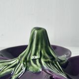 Plat céramique aubergine
