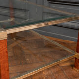 Coffee table with two trays by Pierre Vandel Paris 1980