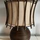 Rattan lamp with original lampshade, 1960