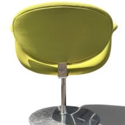 Little Tulip armchair by Pierre Paulin for Artifort in green fabric.