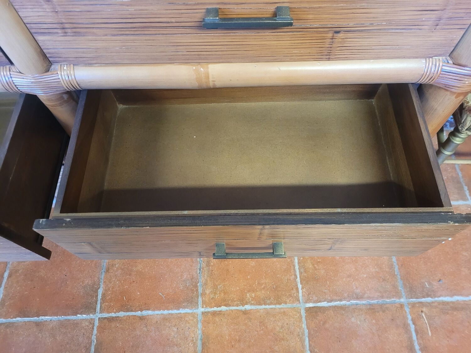 Bamboo chest of drawers